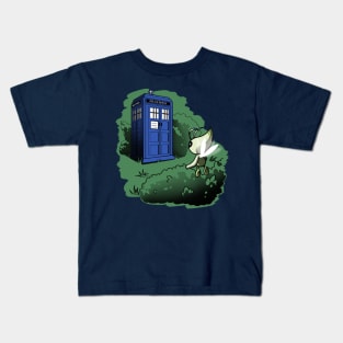 Time traveler meets time traveler Kids T-Shirt